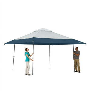 lot 5386097 image: Ozark Trail 14  x 14  Instant Lighted Canopy for Camping - Blue  Gray - Retail $245