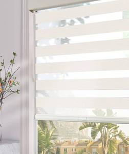 lot 4421 image: Persilux Cordless Zebra Blinds for Windows (34 W x 64 H, Beige) with Upgraded Cassette Room Darkening Dual Layers Sheer Shades Thermal Insulated Window Roller Blinds for Home
