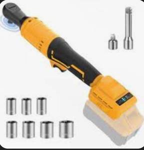 lot 4439 image: Funnywhale Cordless Ratchet Wrench Compatible With Dewalt 20V MAX Battery(No Battery) 38 Ratchet Wrench with 74Ft-Lbs Torque,7CS Socket No Battery