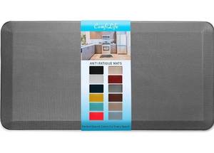 lot 4475 image: ComfiLife Anti Fatigue Floor Mat 34 Inch Thick Kitchen Mats for Floor, Standing Desk Mat, Kitchen Rug Comfort at Home, Office Durable Stain Resistant Non-Slip Bottom (20 x 39, Charcoal)
