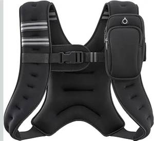 lot 4487 image: ZELUS Weighted Vest,25lb Weight Vest with Reflective Stripe for Workout, Strength Training, Running, Fitness, Muscle Building, Weight Loss, Weightlifting