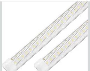 lot 4506 image: Led Shop Lights,4FT LED Light 50W 6500K 7000LM Led Daylight,Garage Light Linkable Clear Cover Integrated V-Shape for Garage Warehouse Workbench