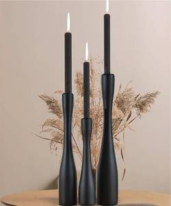 lot 4526 image: SDALI HOME Candle Holder Black Candlestick Holders 3,Tall Taper Candle Holders Set of 3 for Candlesticks(12107.5 H),Modern Farmhouse Candle Stick Candle Holder for Decor