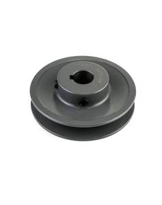 lot 4535 image: QWORK Single Groove Web Sheaves, 3.25 OD 58 Bore V-Belt Sheave for V-Belt, AK3258