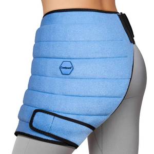 lot 4536 image: Comfpack Hip Ice Pack Wrap, 2 Hours Long Lasting Cold for Hip Replacement Surgery, Flexible & Evenly Cooling Reusable Ice Pack for Injuries, Sciatica, Bursitis, Hip Flexor Pain, Gift for Men Women