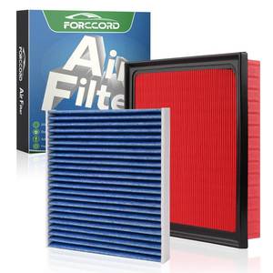 lot 4578 image: Forccord Cabin & Engine Air Filter Fit for Toyota RAV4 2019-25, Camry 2018-24, Highlander 2020-26, Avalon 2019-22, ES350 2019-25 Activated Carbon Cabin Filter Replacement CF12157 CA12377 (Not Hybrid)