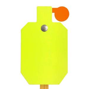 lot 4585 image: Highwild AR500 Steel Hostage Target 7 x 12 x 38 Armored Steel Reactive IDPA Shooting Target - Neon Color