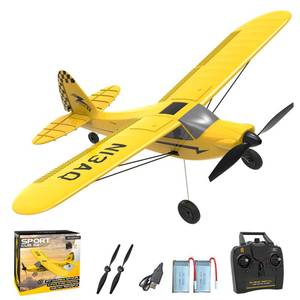 lot 4588 image: volantexrc RC Plane Trainer Sport Cub 3CH Remote Control Airplane with Prop Saver, 6-Axis Gyro Stabilizer & 3 Modes to Fly, Radio Controlled Aircraft RTF for Beginners and Adults (400mm,Yellow)