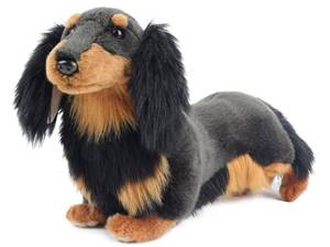 lot 4662 image: MY DOG Mini - Dachshund Longhair - Premium Dog Stuffed Animal - Lifelike & Realistic