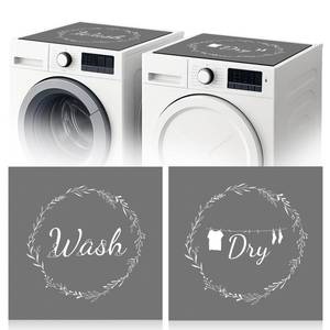 lot 4673 image: Teenyyou 2 Pcs Washer and Dryer Covers Top Protector Mat Topper Non Slip Washing Machine Cover Dust Proof Quick Drying Protective Dust Cover Pad for Laundry Room Kitchen(26.5 x 26.5 Inch,Wreath)