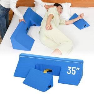 lot 4686 image: TYYIHUA 35 Wedge Pillow for Side Sleeping,Training for Side Sleeping with Detachable Small Wedge Pillow,Positioning Wedge for Side Sleeper,Back Support,Reducing Snoring,Preventing Bedsores (R-shaped)