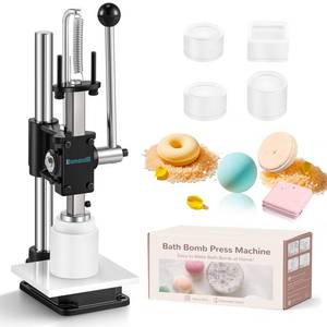 Bonoutil Bath Bomb Press Machine-Heavy Duty Bath Bomb Machine with 4 Molds Set Adjustable Height DIY Soap Press - Retail $159