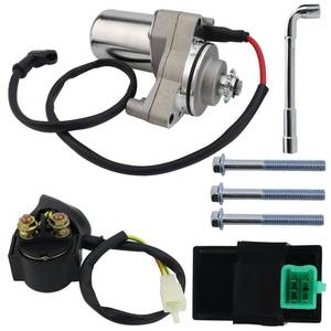 lot 4745 image: STABSOLI 3 Bolt Starter Motor & Solenoid Relay & CDI for 50cc 70 cc 90cc 100 cc 110cc 125 cc ATV Dirt Bikes Go Karts Chinese Pit Bike Quad 4 Wheelers Dune Buggy Sandrail SSR Roketa Taotao Jonway SunL