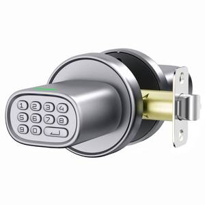lot 4766 image: ThorBolt Door Lock Knob with Keypad Keyless Entry Door Knob Electric Coded Indoor Door Knob for Interior Doors Thickness up to 2-14, Bedroom, Home Office, Garage, 4xAA Alkaline Battery, M1 Silver
