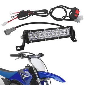 lot 4774 image: MLWRID Light Bar Kit,60W Universal Dirt Bike Light Bar Compatible for Honda CRF110 CRF250R CRF450R for Yamaha TTR110 YZ125 for Suzuki RM85 for Kawasaki KLX110 KX250F KX450 Fit Most 78 Handlebars