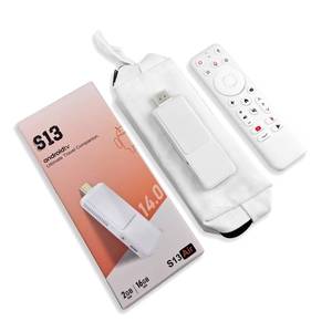 lot 4775 image: BOXPUT S13 Air Android TV Stick 14.0 RK3518 4K Smart TV Stick 2025 Android-Streaming Devies WIFI6 2GB RAM 16GB ROM with BT Voice Remote (with Gift Dust Bag)