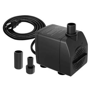 lot 4778 image: Knifel Submersible Pump 200GPH Ultra Quiet with Over Heating Protection 5.2ft High Lift for Fountains, Hydroponics, Ponds, Aquariums &amp More