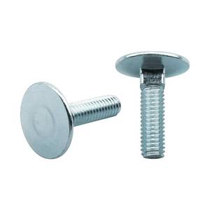 lot 4793 image: 10 Pcs 014973239763 Elevator Bolts, 38-16 x 1-12 Flat Head Bolt, Zinc - Rust Resistant