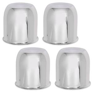 lot 4812 image: CHEDA 4pcs Chrome Wheel Center Cap Fit for 3 14, 3.25 Trailer Rims Center Bore Light Scratch