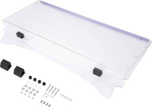 lot 142050 image: Retails for $150 HECASA Clear Folding Windshield Compatible with ICON I20 I40 I60 I20L I40L I60L Plastic (PC) Windscreen Golf Cart