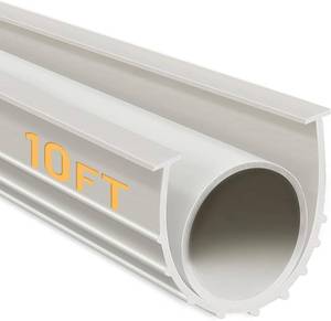 lot 142060 image: DGSL Garage Door Seals Bottom Rubber Weather Stripping Sealing Strip Replacement, Universal Weatherproof Threshold Buffering (10 Ft, White)