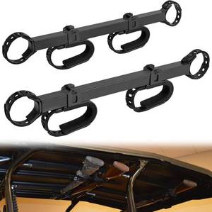 lot 142074 image: 20079 Overhead in-Cab Gun & Bow Rack Carrier Fits for 1.5  - 2.0  Round Cages & Profiled Tubes, Compatible with UTV Can-Am Yamaha Kawasaki Kubota Polaris Gravely Honda SxS Roll Cage Mount