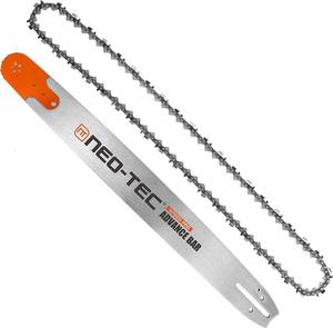 lot 241978 image: NEO-TEC 24 Inch Laminated Chainsaw Guide Bar Saw Chain Combo 38 Pitch 0.058 Chain Gauge 84DL for Oregon 248RNDD009 Fit for Husqvarna 372XP G372XP NH872
