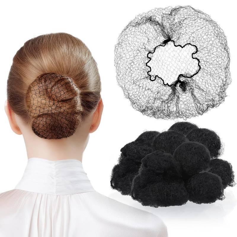 lot 171190 image: 500 Pcs Hair Nets, Bulk Hair Nets for Women, Invisible Elastic Edge Mesh, 22 Inches, for Hairs Bun Making, Food Service, Ballet Dance, Kitchen
