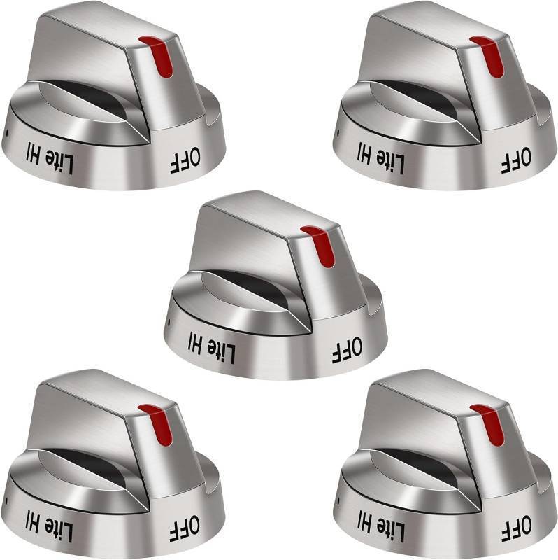 lot 371177 image: DG64-00473A Burner Control Dial Knob Range Oven Replacement Compatible with Samsung Gas Stove Knob NX58H5600SS NX58F5700WS NX58H5650WS NX58J7750SS NX58M6850SS  5pcs .