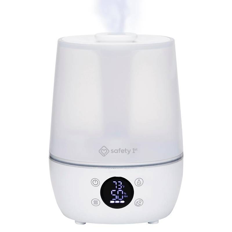 lot 101498 image: Safety 1st Humid Control Filter Free Humidifier, Detects temperature and humidity levels, White