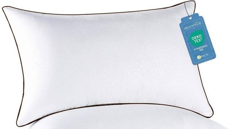lot 401290 image: JOLLYVOGUE Standard Pillows Set of 1, Cooling and Supportive Pillows Full Size Set of 2 for Side and Back Sleepers, Down Alternative Hotel Collection Sleeping Pillow