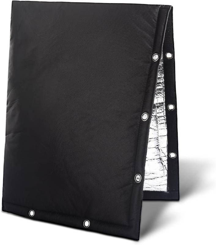 lot 311275 image: Outdoor Backflow Preventer Cover- 16W x 20H, Winter Freeze & Weatherproof Protection for Irrigation Pipes & Sprinkler Valves- Black