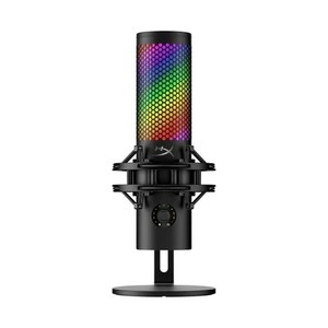 HyperX QuadCast 2 S   USB Microphone, with RGB Lighting, Streaming and Podcasting, with On-Board Controls, LED Lighting, Removable Shock Mount, PC, Mac, USB-C - Black - Retail: $117.57