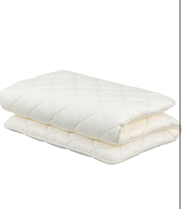 lot 16326 image: FULI Japanese Futon, Twin XL Size, White - Foldable Shikibuton Floor Bed - Medium Firm Quilted Cotton Sleeping Pad, Portable Roll-Up Japanese Floor Bed for Guests & Small Spaces - Retail $298