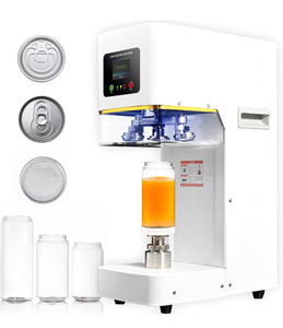lot 16341 image: Fully Automatic Can Sealer Machine, 140W Commercial Automatic Cup Sealing Machine, Glass Plastic Tin Can Cup Can Sealer with Counter, Dia. 2.17��, Height 3.62�� & 4.53�� & 4.8�� & 6.61��, 110V - Retail $671