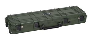 lot 16380 image: MEIJIA Portable Rolling Waterproof All Weather Hard Rifle Case,Gun case with Wheels,Customizable Fit Foam Included,Fit for Rifle,Guns,Shotguns, Airsoft Gun - Retail $189