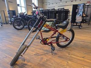 lot 1312 image: Harley-Davidson Chopper Style Bicycle with Flame Design