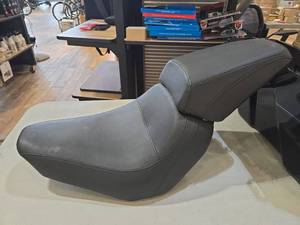 lot 1477 image: Black Motorcycle Solo Seat For 2018 Harley Fat Boy