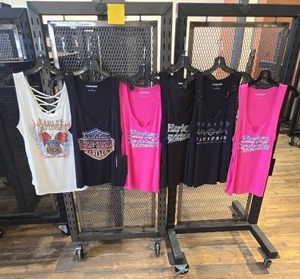 lot 9093 image: (6) Harley-Davidson Womens Tank Tops - Size M