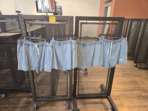 lot 9101 image: (4) Harley-Davidson Denim Shorts with Elastic Waist - Various Sizes