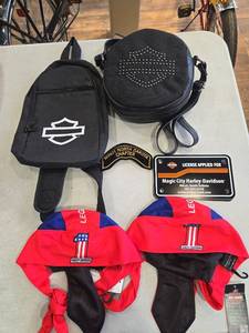 lot 9122 image: Harley-Davidson Backpack & Bandana Set