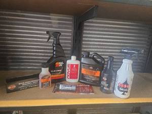 lot 9155 image: Harley-Davidson Maintenance Kit with Fluids and Cleaners