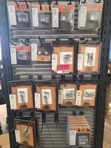 lot 9170 image: Harley-Davidson OEM Hardware Including License Plate Hardware, Seat Bracket Screws and More