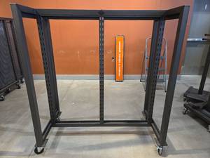 lot 11066 image: Heavy Duty Rolling Display Rack