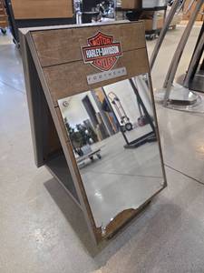 lot 11079 image: Harley-Davidson Footwear Store Display Mirror