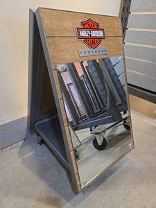 lot 11081 image: Harley-Davidson Footwear Retail Display Stand