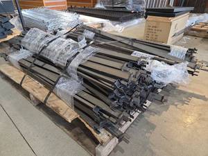 lot 11119 image: Industrial Metal Display Hanger Brackets Lot