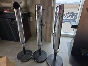 lot 11139 image: Chrome Exhaust&nbspRetail Display - Set of 3