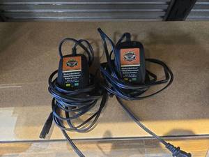 lot 9203 image: Harley-Davidson 800mA Waterproof Battery Tender - Set of 2