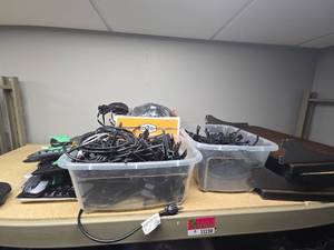 lot 11230 image: Bulk Lot of Slat Wall Hooks And KeyboardMice Sets